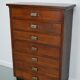 Dutch oak apothecary filing cabinet, 1930s