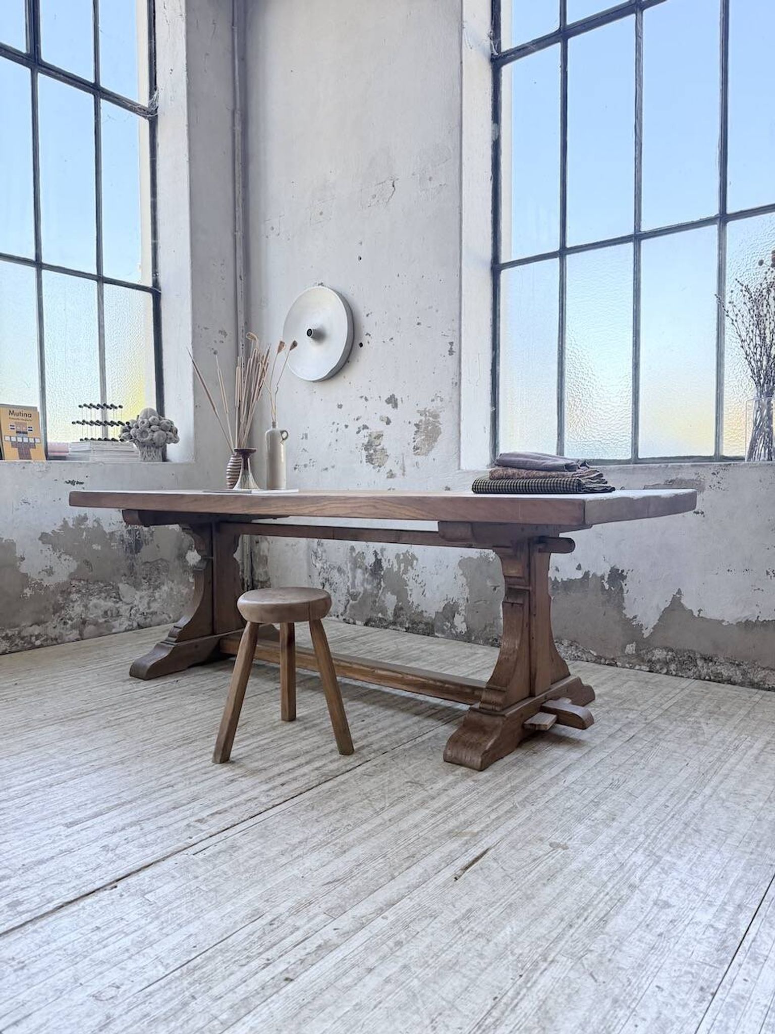 Table monastère chêne 1950 XXL