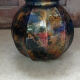 Vase en verre laqué