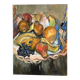 Still life with fruits, oil on canvas signed Pidoux.