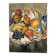 Still life with fruits, oil on canvas signed Pidoux.