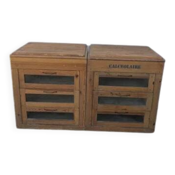 Paire de meubles de métier, commodes