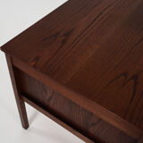 Oak wood desk by Domino Møbler Scandinavian design of the 1970s