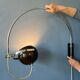 Wall lamp arc lamp Herda eyeball chrome space age