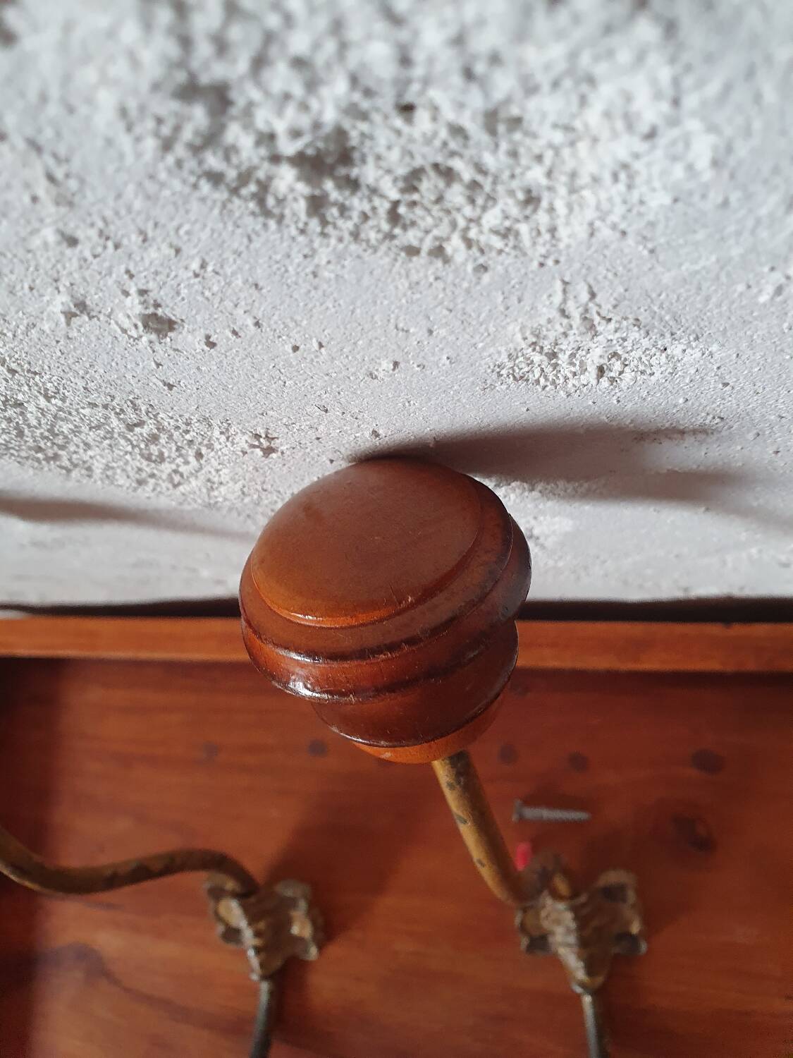 2 coat racks - wall hooks (wood and metal)