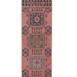 Vintage Turkish Oushak Rug Handwoven 80x670 cm
