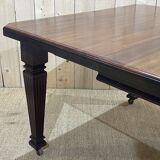 English mahogany table from the 1930s with an extension