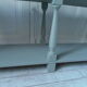 Console vintage 3 plateaux vert de gris