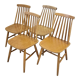 Suite de 4 chaises scandinaves vintage 1960