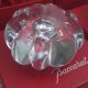 Pair of Baccarat crystal candlesticks, flower/rose model — new condition