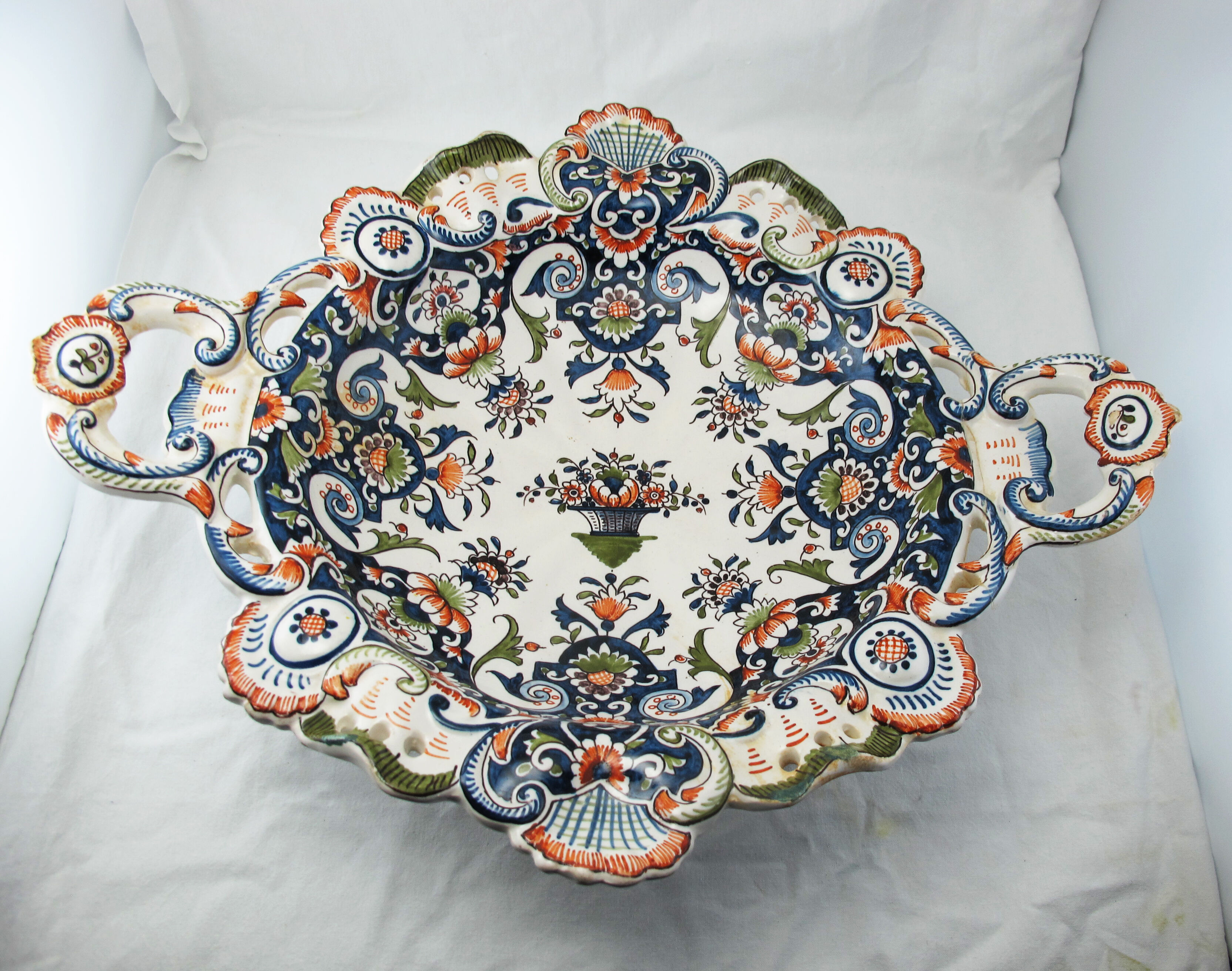 large rouen earthenware display