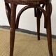 Paire de tabourets bas en bois courbé style "Thonet" vintage