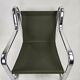 Set of 2 Italian chairs in chrome frame and completely reupholstered