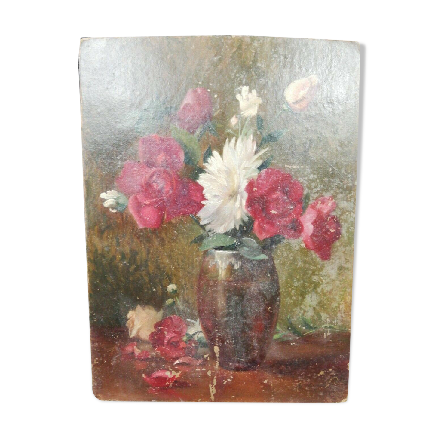 Oil on isorel signed Leon Mayet early XX