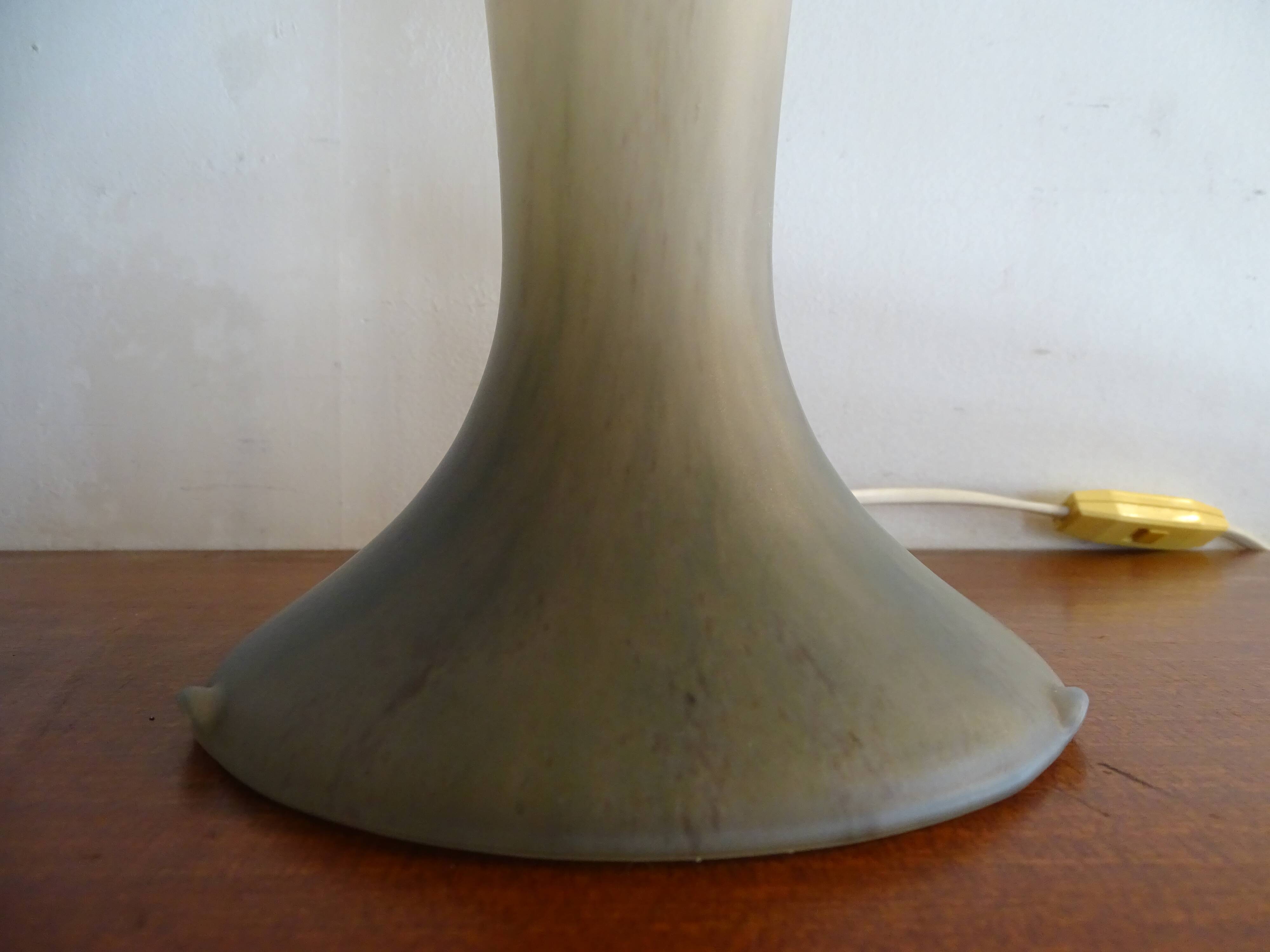 Mushroom lamp glass paste