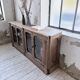 Enfilade vitrine chêne massif 1920