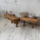 Paire de chevets muraux modernistes constructivistes