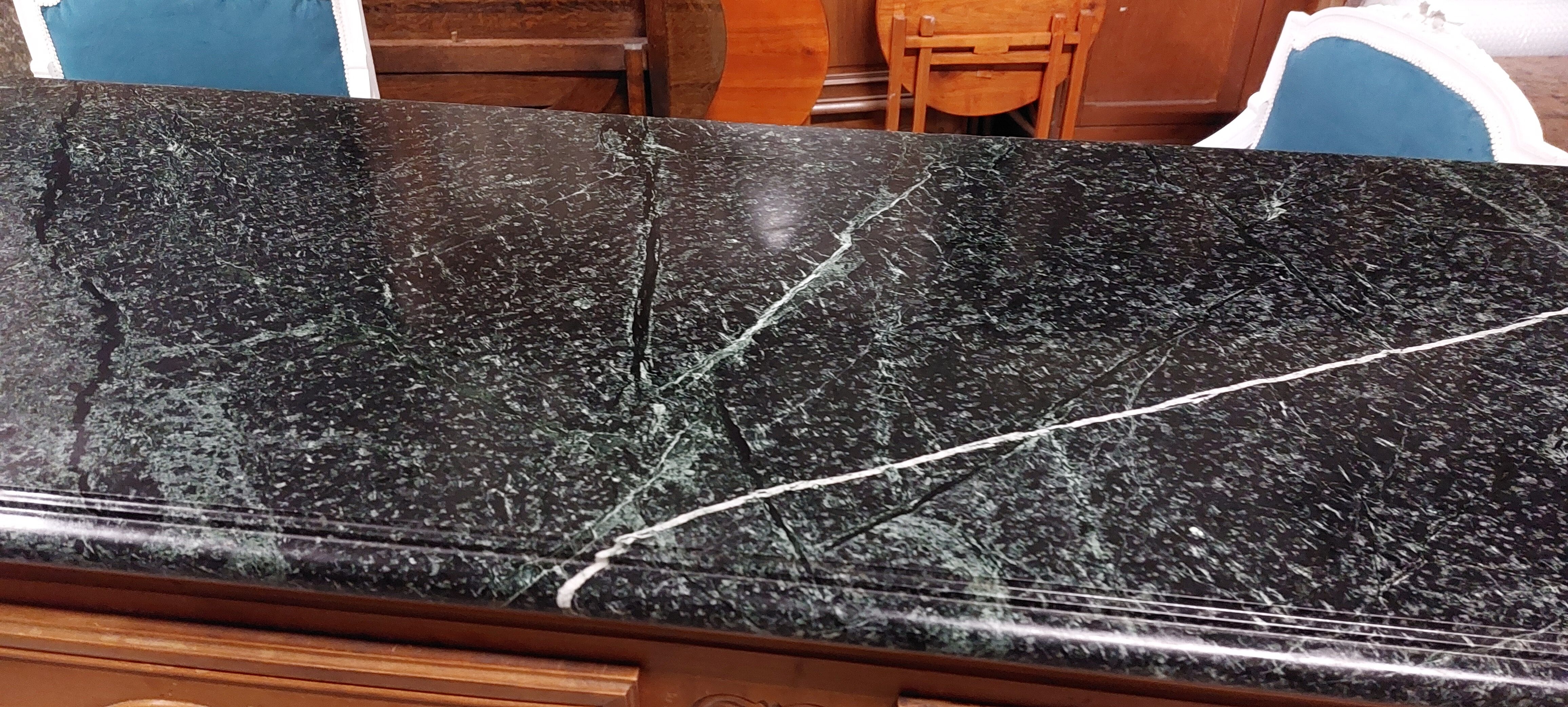 Louis XV style sideboard in cherry wood 4 doors