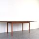 Table à manger extensible en teck danois des années 1960.