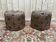 Paire de poufs style orientaux