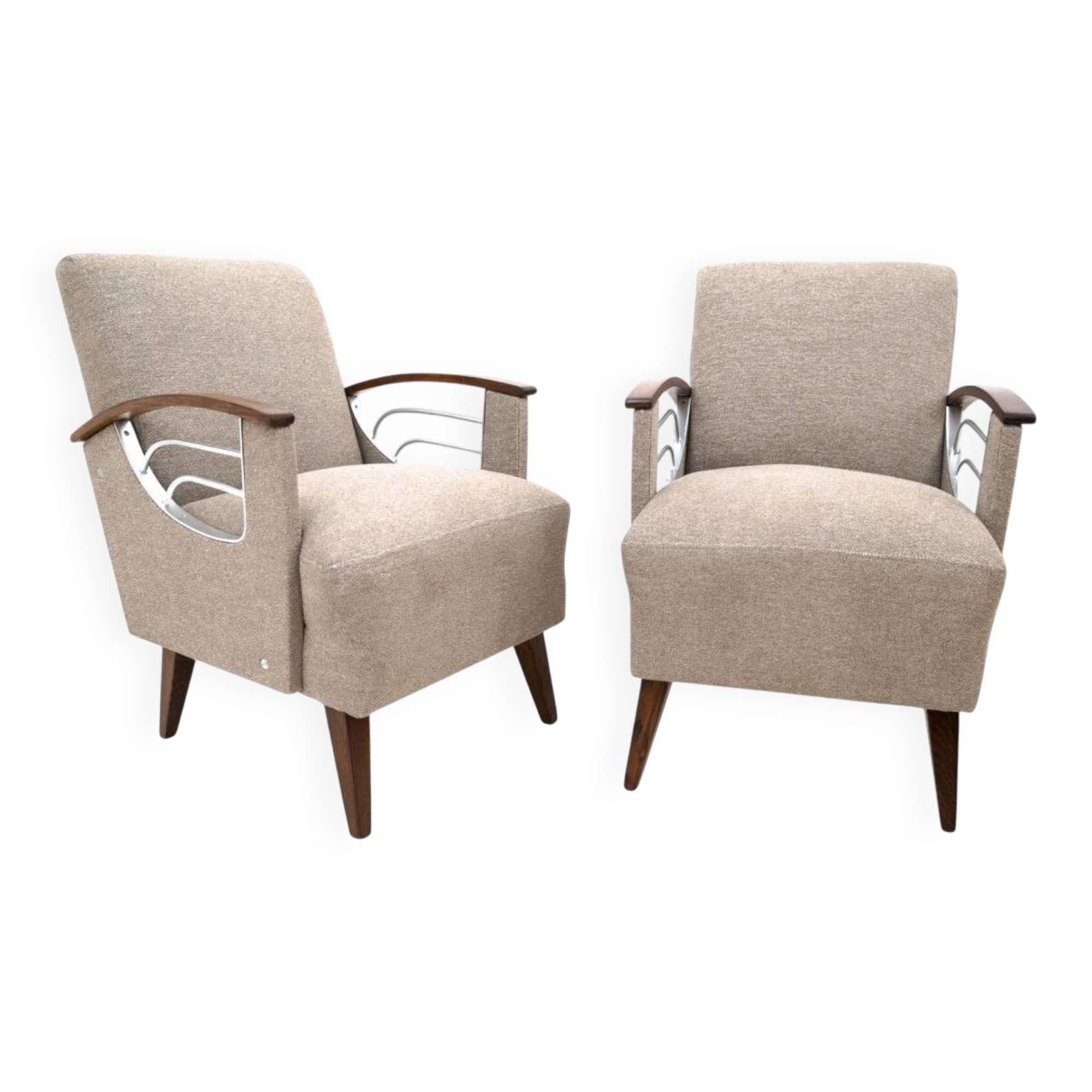 Pair of vintage armchairs, Czech Republic, 1960s