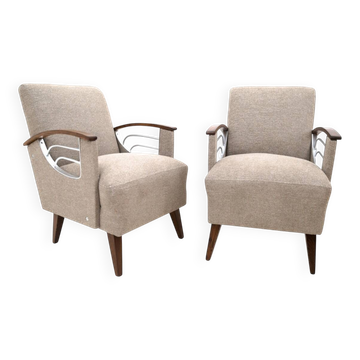 Paire de fauteuils vintage, République tchèque, années 1960