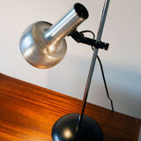 Desk lamp, aluminum and steel space age 1970