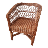 Fauteuil enfant en osier