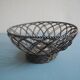 silver-plated metal basket vintage