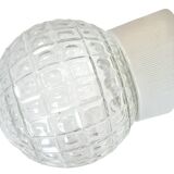 Vintage White Porcelain Wall Light, 1970s