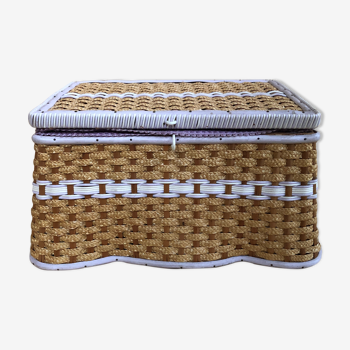 Former worker box sewing rattan braid