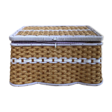 Former worker box sewing rattan braid