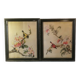 2 Vintage Chinese silk paintings