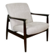 Fauteuil GFM-64, conçu par Edmund Homa dans les années 70, beige gris.