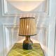 Earth lamp and braided lampshade 70s/70s
