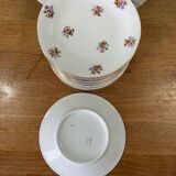 Floral dessert service