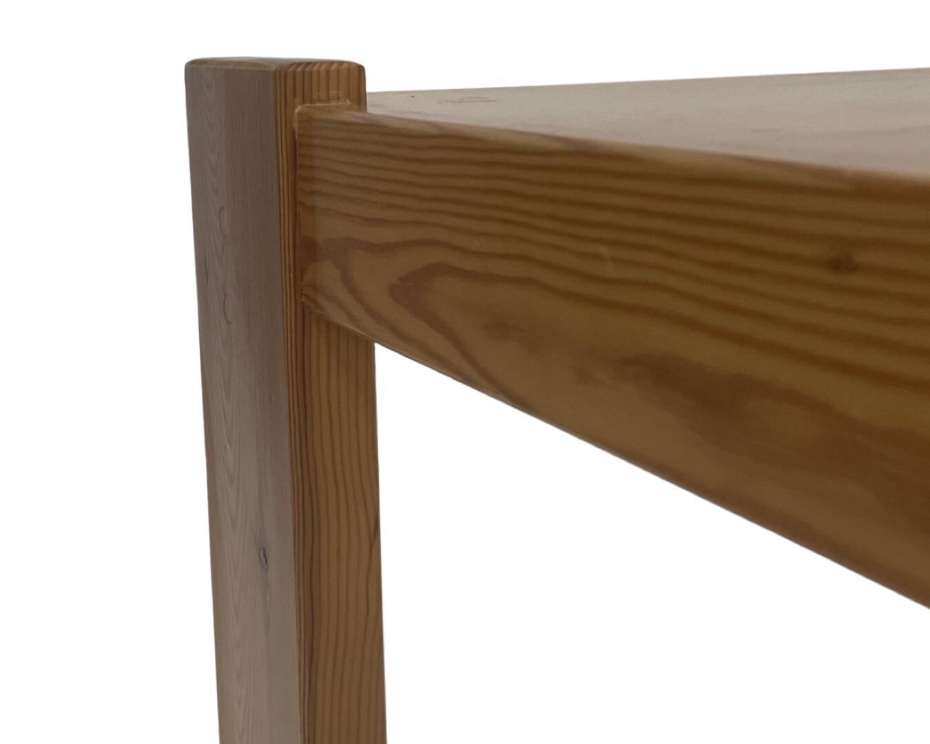 Vintage coffee table pinewood minimalist 1970s