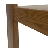 Vintage coffee table pinewood minimalist 1970s