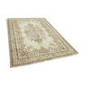 Handwoven wool anatolian beige carpet 173 cm x 253 cm - 38906