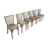 Series of 6 Baumann bistro chairs N° 12