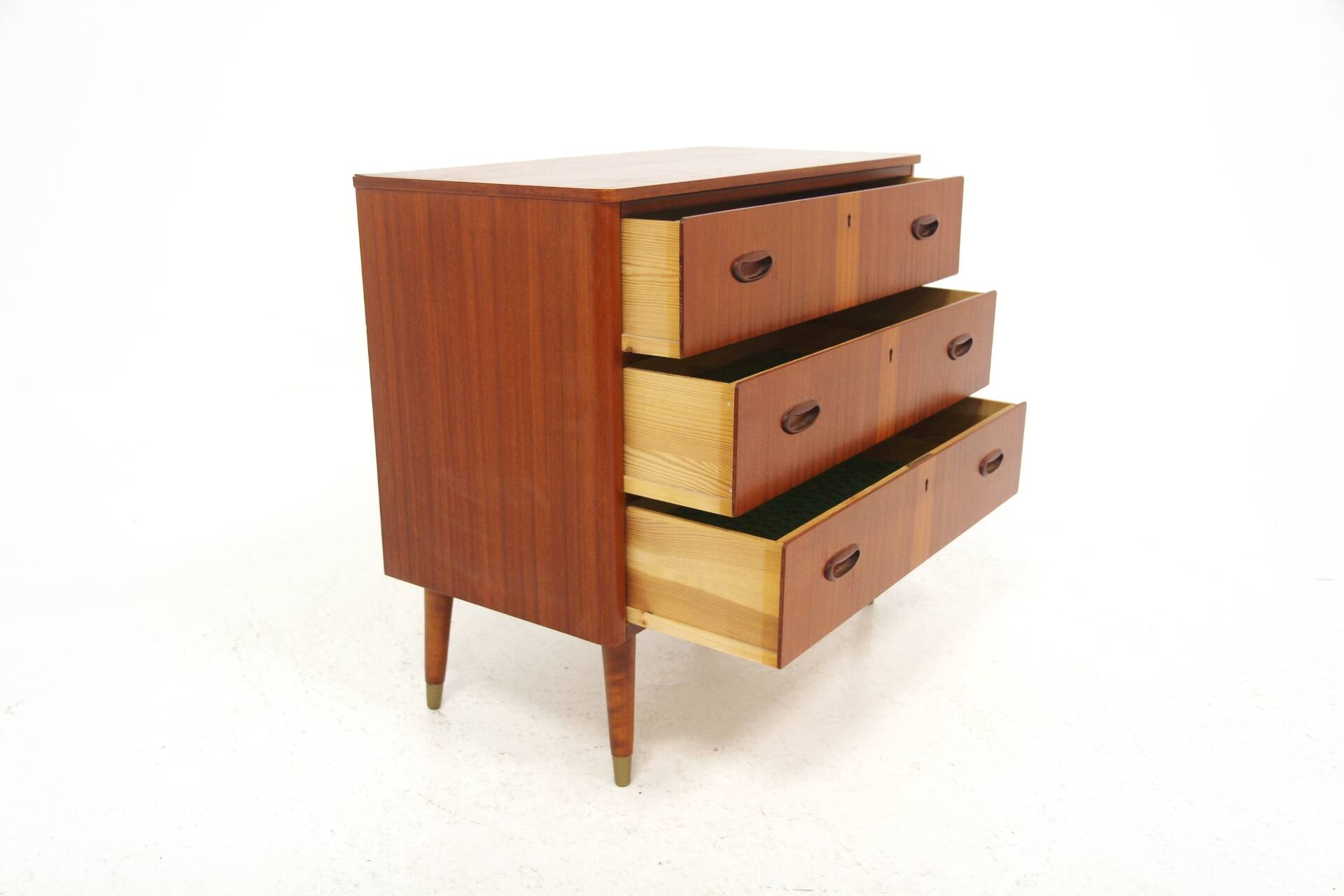 Scandinavian mahogany chest of drawers, Sweden, 1950