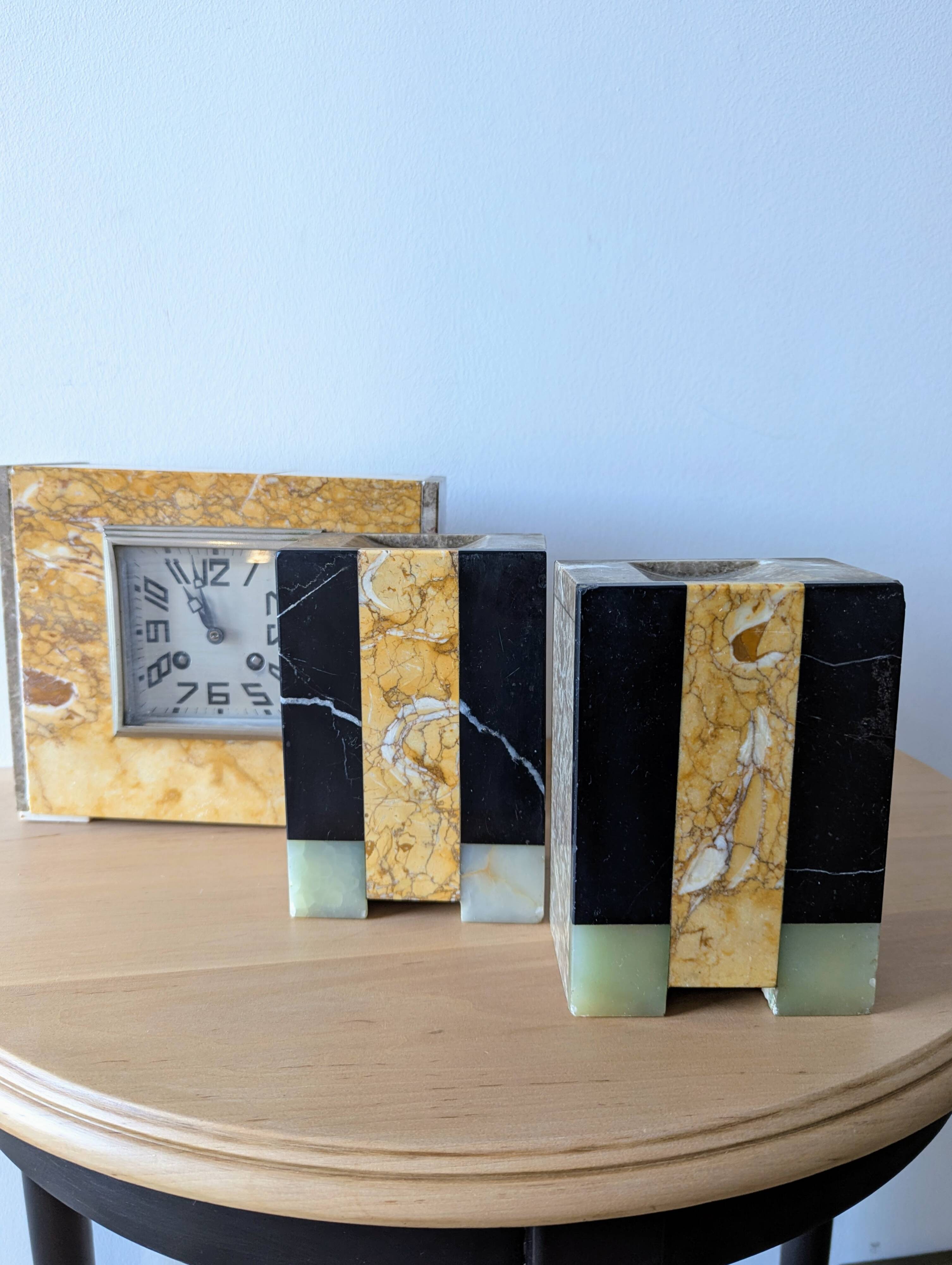 Garniture de cheminée Art déco