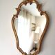 Baroque mirror in gilded wood - 86x50 cm - 60s