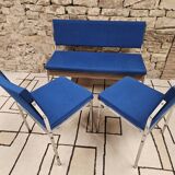 Banc et ses deux chaises vintage 1970