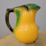 Barbotine pear pitcher