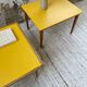 Duo de tables basses bois jaune