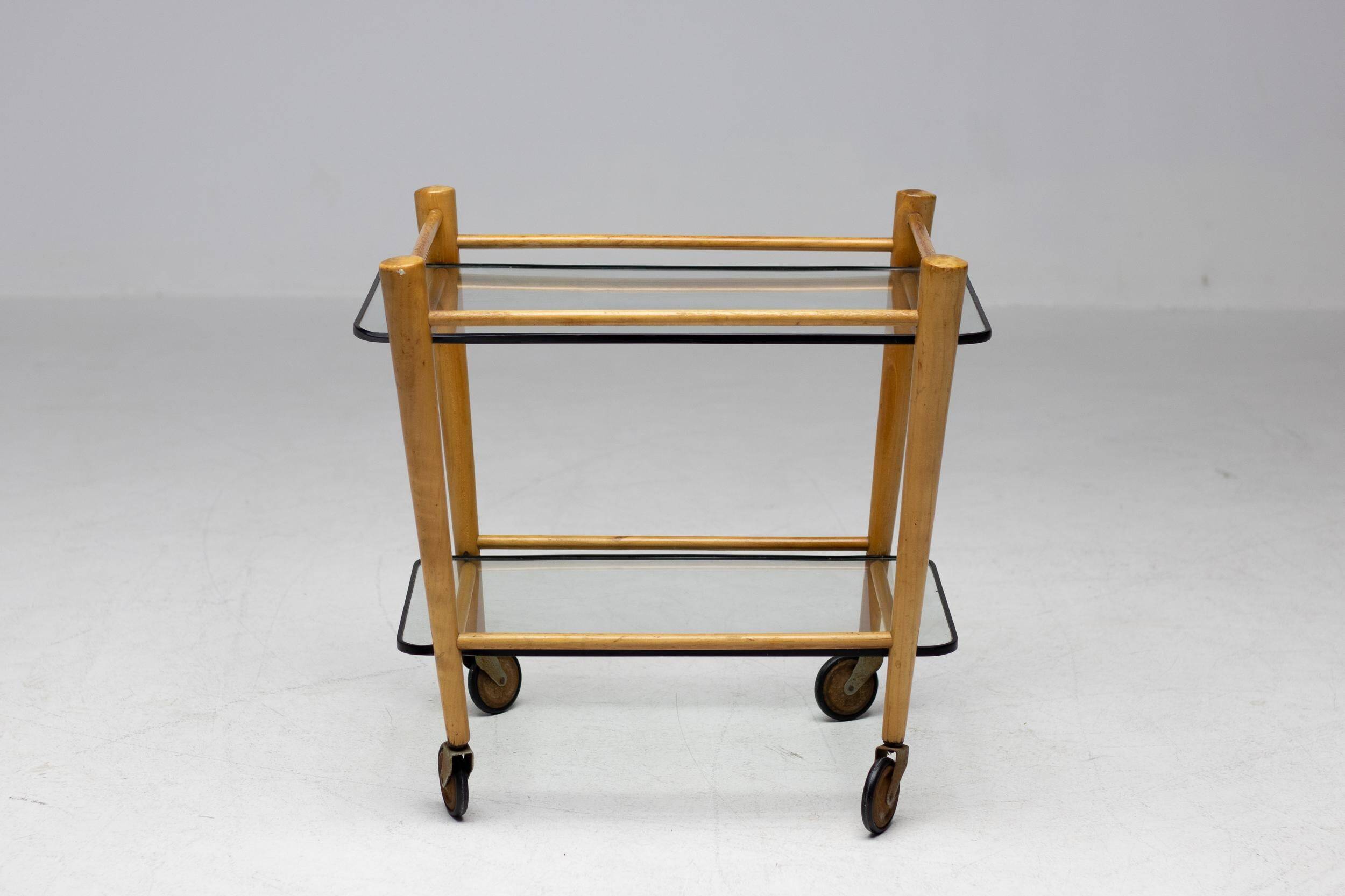 Italian conical tea trolley, circa 1950