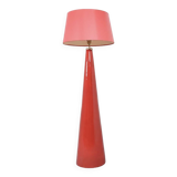 Vintage red ceramic floor lamp