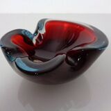 Sommerso Murano Glass Ashtray, Italy, 1960s