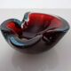 Sommerso Murano Glass Ashtray, Italy, 1960s